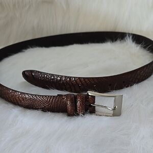 Men's Brown Leather Belt